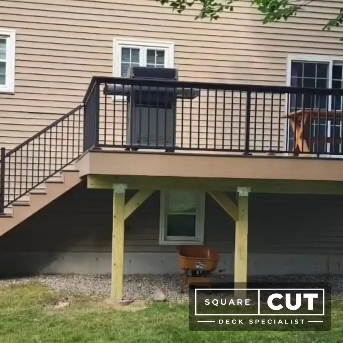 Deck framing — joists and beams