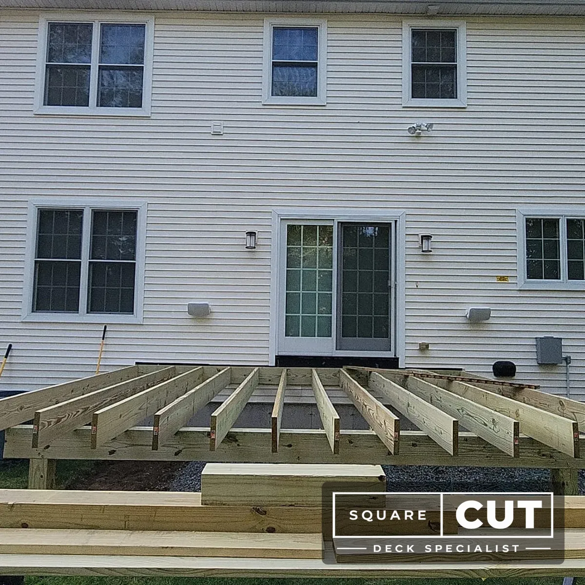 Completed Square Cut deck project